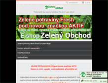 Tablet Screenshot of koupitzelenepotraviny.zelenyobchod.cz